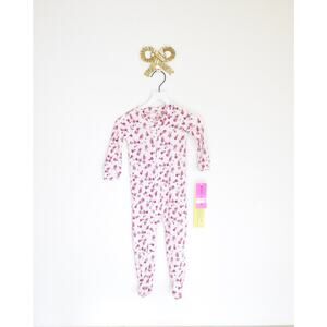 NWTs Betsey Johnson Rose Footed Pajamas / 12 months